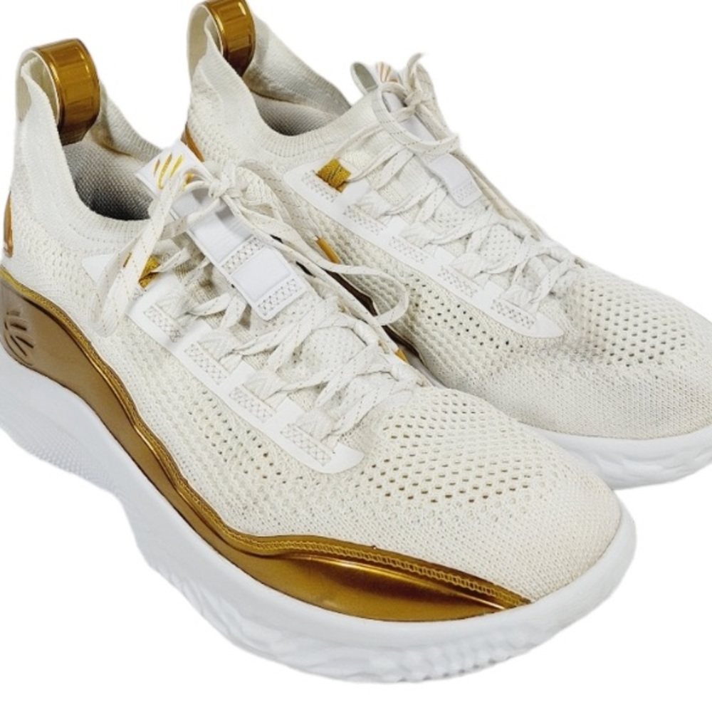 Under Armour Curry Flow 8 'Gold Blooded' Athleisure Sneakers 10 - Picture 9 of 11